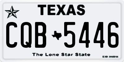 TX license plate CQB5446