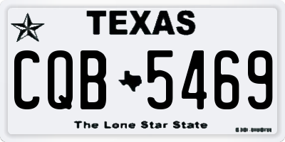 TX license plate CQB5469