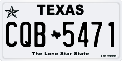 TX license plate CQB5471