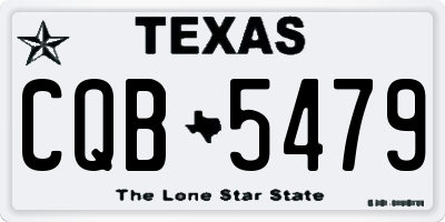 TX license plate CQB5479