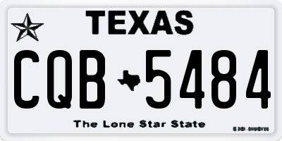 TX license plate CQB5484