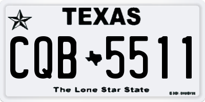 TX license plate CQB5511