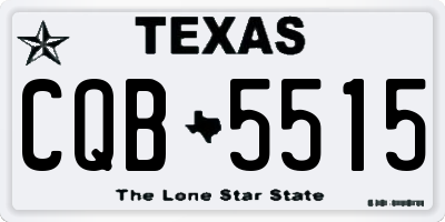 TX license plate CQB5515