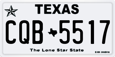 TX license plate CQB5517