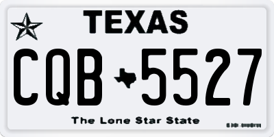 TX license plate CQB5527