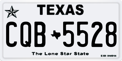 TX license plate CQB5528