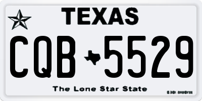 TX license plate CQB5529