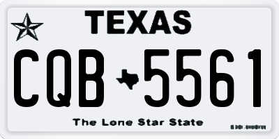 TX license plate CQB5561