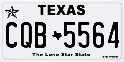 TX license plate CQB5564