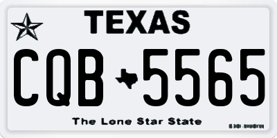 TX license plate CQB5565