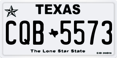 TX license plate CQB5573