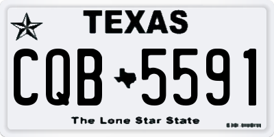TX license plate CQB5591