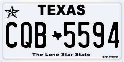 TX license plate CQB5594