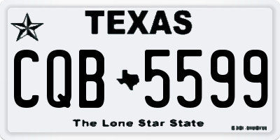 TX license plate CQB5599