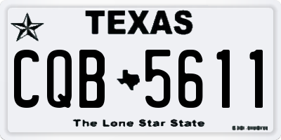 TX license plate CQB5611