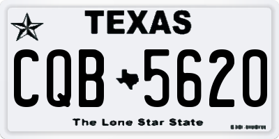 TX license plate CQB5620