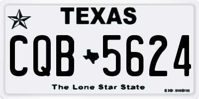 TX license plate CQB5624