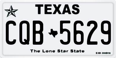 TX license plate CQB5629