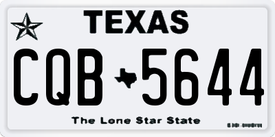 TX license plate CQB5644