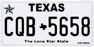 TX license plate CQB5658