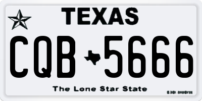 TX license plate CQB5666