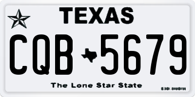 TX license plate CQB5679