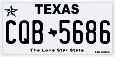 TX license plate CQB5686