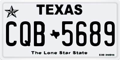 TX license plate CQB5689