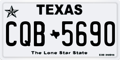 TX license plate CQB5690