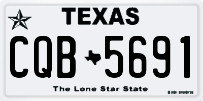 TX license plate CQB5691