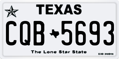 TX license plate CQB5693