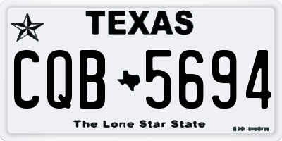 TX license plate CQB5694