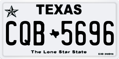 TX license plate CQB5696