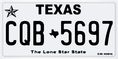 TX license plate CQB5697