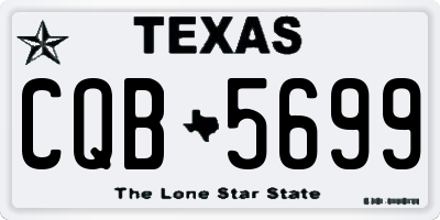 TX license plate CQB5699
