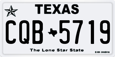 TX license plate CQB5719