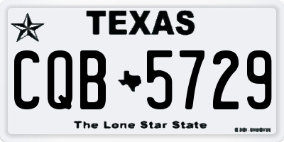 TX license plate CQB5729