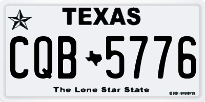 TX license plate CQB5776