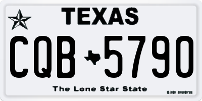 TX license plate CQB5790
