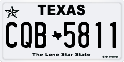 TX license plate CQB5811