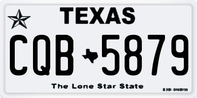 TX license plate CQB5879