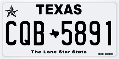 TX license plate CQB5891