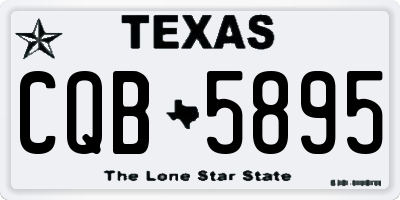 TX license plate CQB5895