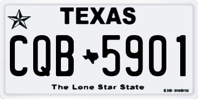 TX license plate CQB5901