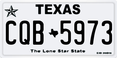 TX license plate CQB5973