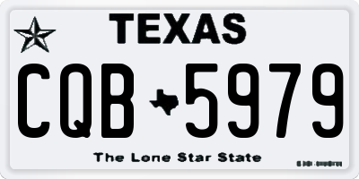 TX license plate CQB5979