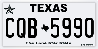 TX license plate CQB5990
