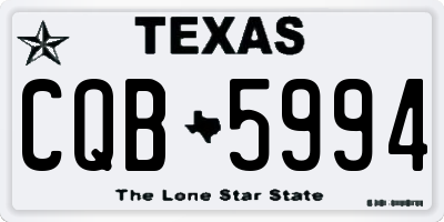 TX license plate CQB5994