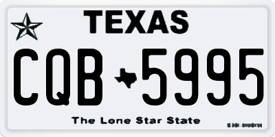 TX license plate CQB5995