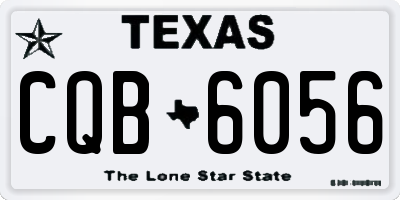 TX license plate CQB6056